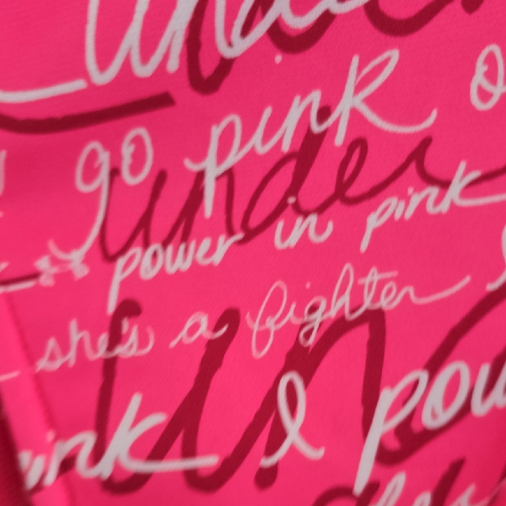 Under Armour Pink Script Print Pullover Sweater - image 3